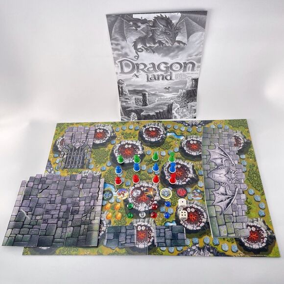 Vintage Dragon Land Board Game - Picture 3 of 6